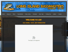 Tablet Screenshot of longislandbassmasters.com